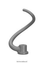 אַחֵר KitchenAid וו בצק ספירלי למיקסרים נבחרים למעמד להרמת קערה קבצים מצורפים ואביזרים 4PF80N147 - Image 2