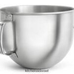 אַחֵר KitchenAid קערת נירוסטה מלוטשת 5.5 ליטר למיקסרים נבחרים עם סטנד להרמת קערה קבצים מצורפים ואביזרים 4PF80N145