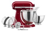 אימפריה אדום KitchenAid מיקסר סטנד עם ראש הטיה מסדרת artisan 5 ליטר עם חבילת אביזרים מובחרים מכשירים 4PF80N3