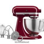 אימפריה אדום KitchenAid מיקסר סטנד עם ראש הטיה מסדרת artisan 5 ליטר עם נקודות מגע מובחרות מכשירים 4PF80N30