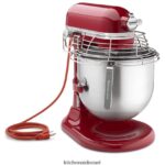 אימפריה אדום KitchenAid סדרה מסחרית מוסמכת nsf 8 ליטר מיקסר עמדת קערה להרמה עם מגן קערה מנירוסטה מכשירים 4PF80N96