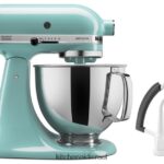 אקווה שמיים KitchenAid מערבל סטנד עם ראש הטיה מסדרת artisan 5 ליטר עם מקצף קצה גמיש מכשירים 4PF80N84