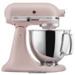 ורוד נוצה KitchenAid מיקסר סטנד עם ראש הטיה מסדרת artisan 5 ליטר מכשירים 4PF80N52