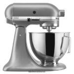 כסף KitchenAid מיקסר סטנד דלוקס 4.5 ליטר עם ראש הטיה מכשירים 4PF80N67