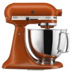 כתום חרוך KitchenAid מיקסר סטנד עם ראש הטיה מסדרת artisan 5 ליטר מכשירים 4PF80N54