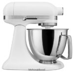 לבן מט KitchenAid מיקסר סטנד מיני 3.5 ליטר עם ראש הטיה artisan מכשירים 4PF80N80