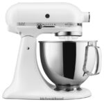 לבן מט KitchenAid מיקסר סטנד עם ראש הטיה מסדרת artisan 5 ליטר מכשירים 4PF80N45