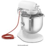 לבן KitchenAid סדרה מסחרית מוסמכת nsf 8 ליטר מיקסר עמדת קערה להרמה עם מגן קערה מנירוסטה מכשירים 4PF80N98