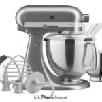 מדליון כסף KitchenAid מיקסר סטנד עם ראש הטיה מסדרת artisan 5 ליטר עם חבילת אביזרים מובחרים מכשירים 4PF80N9