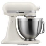 פורצלן לבן KitchenAid מיקסר סטנד עם ראש הטיה מסדרת artisan 5 ליטר עם חבילת אביזרים מובחרים מכשירים 4PF80N13
