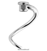 פלדת אל - חלד KitchenAid וו בצק מסחרי - מוסמך NSF קבצים מצורפים ואביזרים 4PF80N134 - Image 2