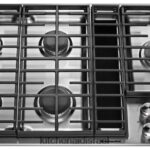 פלדת אל - חלד KitchenAid כיריים 36 אינץ' 5 מבערים עם גז להורדה מכשירים 4PF80N152