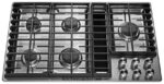 פלדת אל - חלד KitchenAid כיריים 36 אינץ' 5 מבערים עם גז להורדה מכשירים 4PF80N152