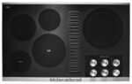 פלדת אל - חלד KitchenAid כיריים 36 אינץ' חשמליים עם 5 אלמנטים מכשירים 4PF80N154
