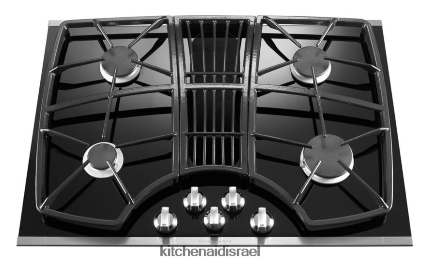 פלדת אל - חלד KitchenAid כיריים גז 30 אינץ' עם 4 מבערים, מסדרת architect ii מכשירים 4PF80N164 - Image 2