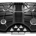 פלדת אל - חלד KitchenAid כיריים גז 30 אינץ' עם 4 מבערים, מסדרת architect ii מכשירים 4PF80N164