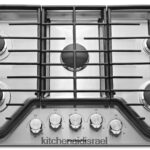 פלדת אל - חלד KitchenAid כיריים גז 36 אינץ' 5 מבערים מכשירים 4PF80N156