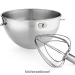 פלדת אל - חלד KitchenAid קערה 3 ליטר ושוט קומבי קבצים מצורפים ואביזרים 4PF80N115