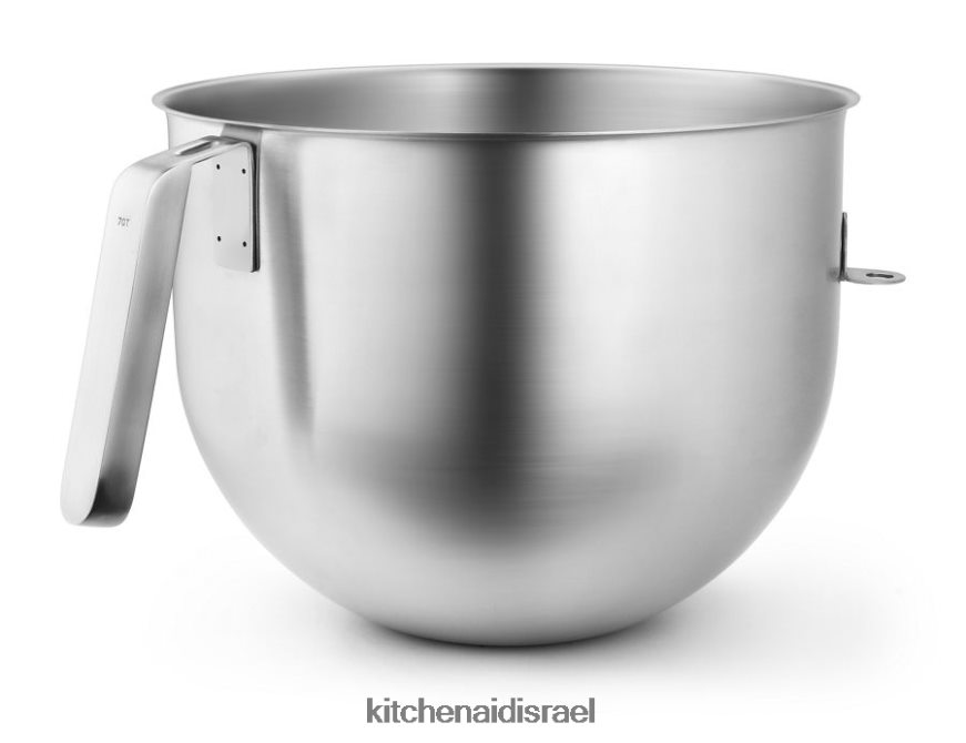 פלדת אל - חלד KitchenAid קערה מלוטשת 7 ליטר NSF עם ידית וו j קבצים מצורפים ואביזרים 4PF80N133 - Image 2
