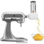 קונטור כסף KitchenAid חבילת ערך ארטיזן סדרת 5 ליטר סטנד מיקסר עם ראש הטיה עם חיבור לפורס/מגרסה טריים מכשירים 4PF80N86