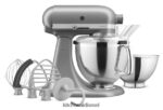 קונטור כסף KitchenAid מיקסר סטנד עם ראש הטיה מסדרת artisan 5 ליטר עם חבילת אביזרים מובחרים מכשירים 4PF80N7 - Image 2