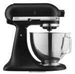שחור מט KitchenAid מיקסר סטנד דלוקס 4.5 ליטר עם ראש הטיה מכשירים 4PF80N70