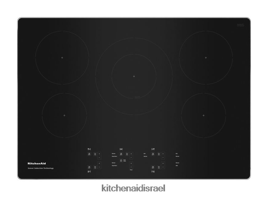 פלדת אל - חלד KitchenAid 30 אינץ' 5 אלמנטים חיישן כיריים אינדוקציה מכשירים 4PF80N167