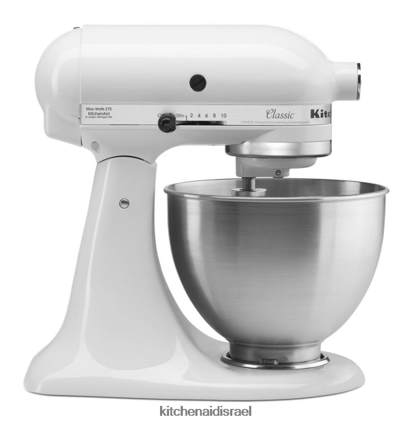 לבן KitchenAid מיקסר סטנד עם ראש הטיה מסדרה קלאסית 4.5 ליטר מכשירים 4PF80N73