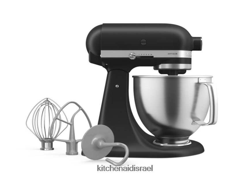 שחור מט KitchenAid מיקסר סטנד עם ראש הטיה מסדרת artisan 5 ליטר עם נקודות מגע מובחרות מכשירים 4PF80N27