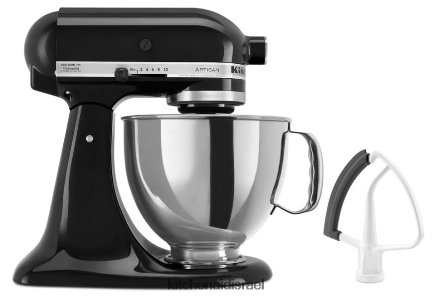 שחור אוניקס KitchenAid מערבל סטנד עם ראש הטיה מסדרת artisan 5 ליטר עם מקצף קצה גמיש מכשירים 4PF80N85