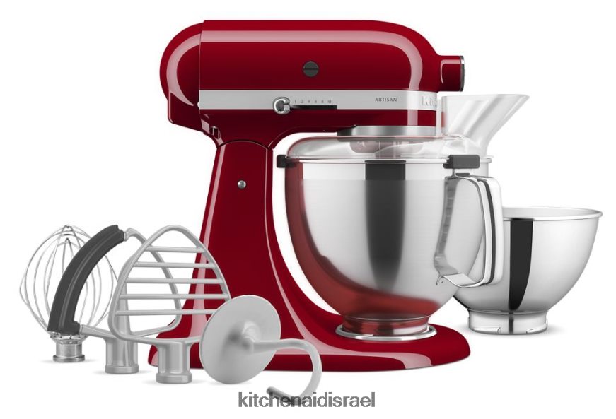 אימפריה אדום KitchenAid מיקסר סטנד עם ראש הטיה מסדרת artisan 5 ליטר עם חבילת אביזרים מובחרים מכשירים 4PF80N3