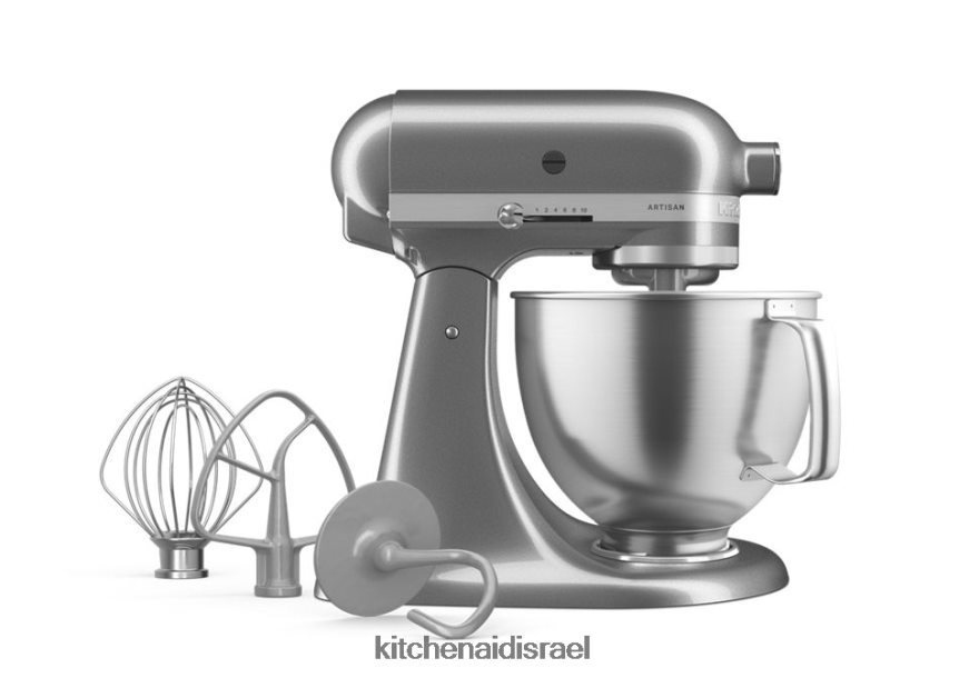 כרום מתכתי KitchenAid מיקסר סטנד עם ראש הטיה מסדרת artisan 5 ליטר עם נקודות מגע מובחרות מכשירים 4PF80N32