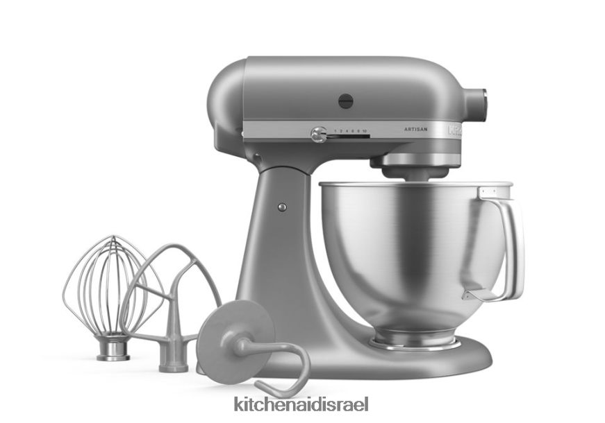 קונטור כסף KitchenAid מיקסר סטנד עם ראש הטיה מסדרת artisan 5 ליטר עם נקודות מגע מובחרות מכשירים 4PF80N24