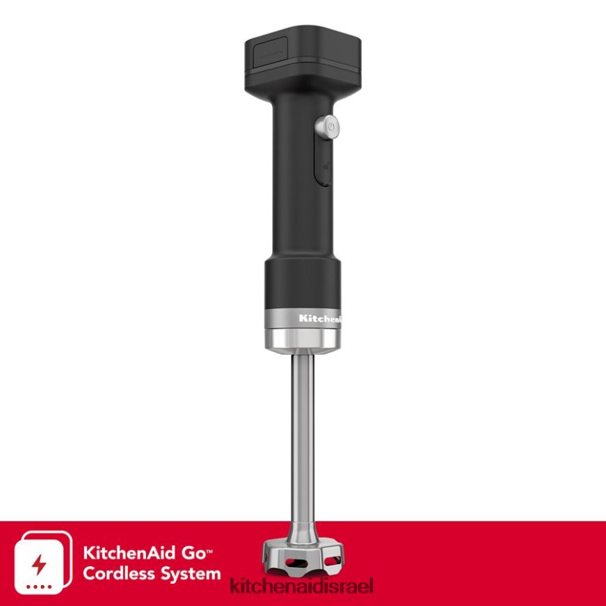 שחור מט KitchenAid בלנדר יד אלחוטי go - סוללה כלולה מכשירים 4PF80N233