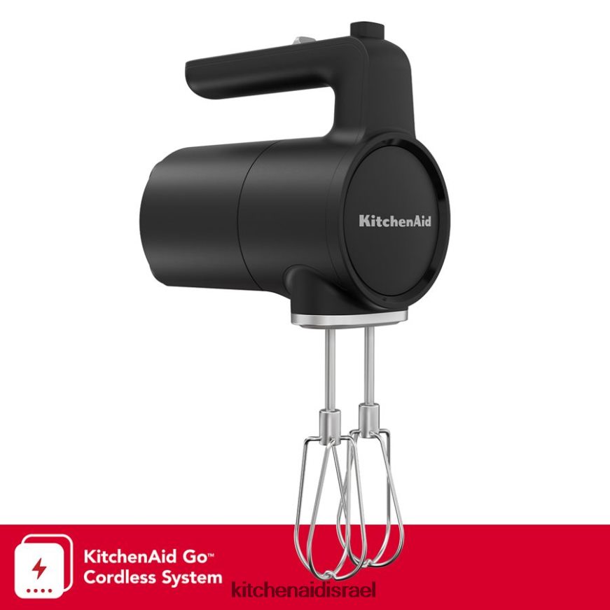 שחור מט KitchenAid מיקסר יד אלחוטי go - סוללה נמכרת בנפרד מכשירים 4PF80N236